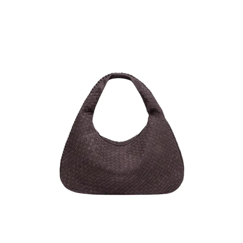 Lotus Suede Shoulder Bag