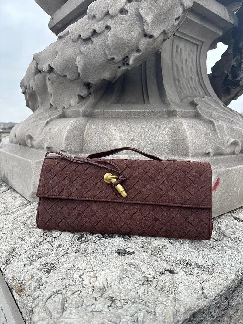 Vienna Suede Clutch Bag