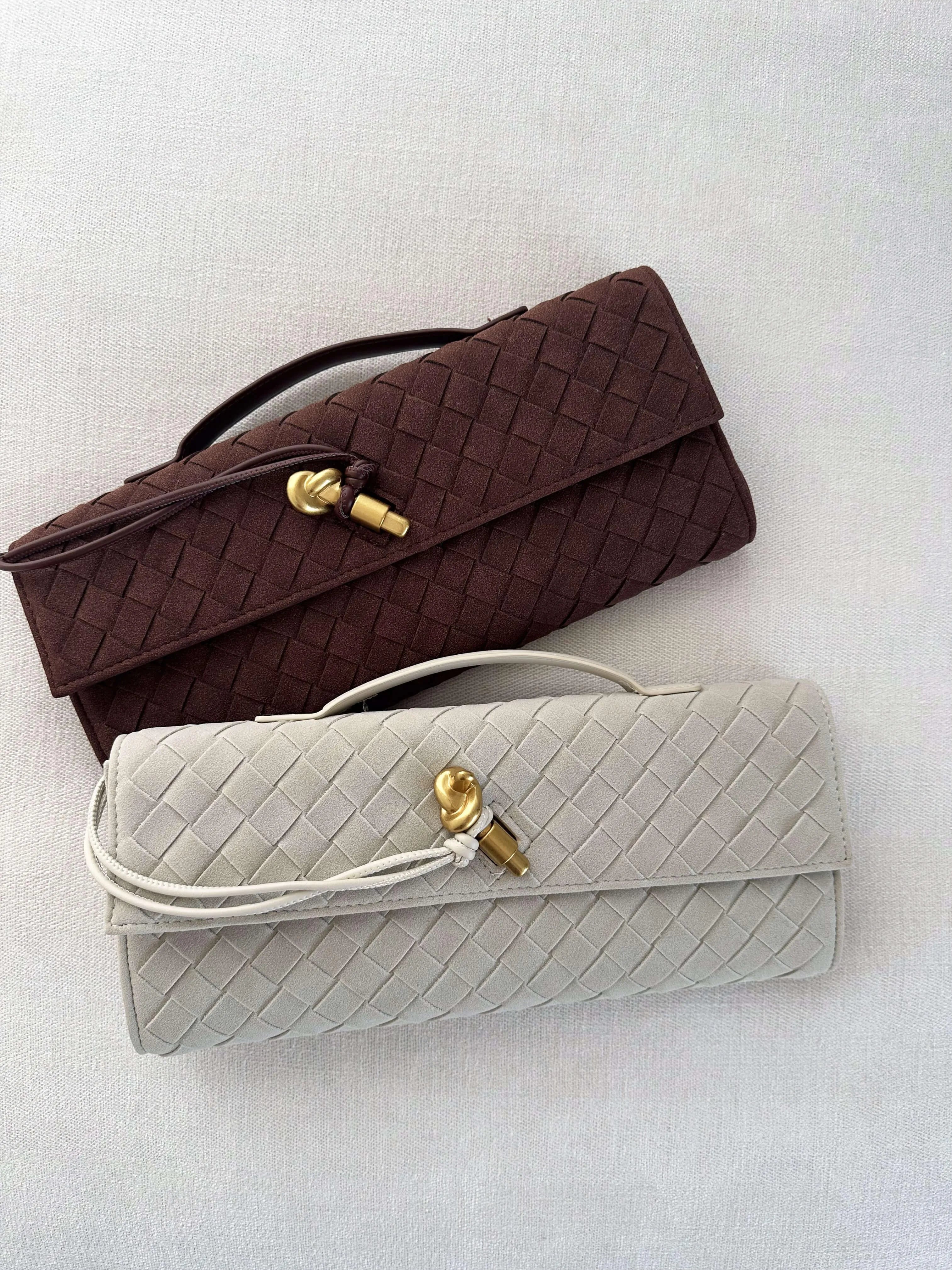 Vienna Suede Clutch Bag