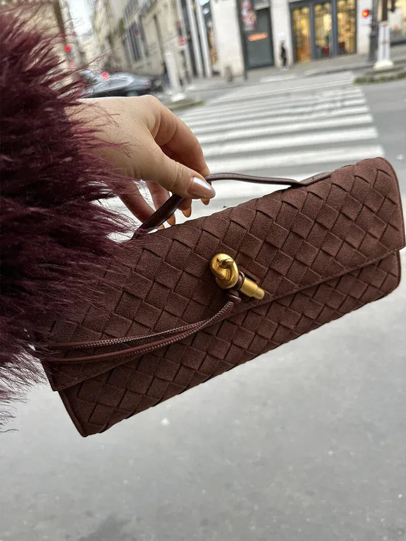 Vienna Suede Clutch Bag