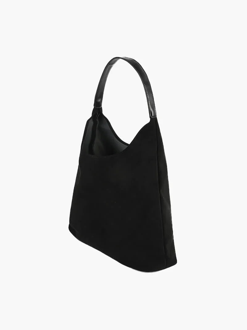 Puff Suede Shoulder Bag