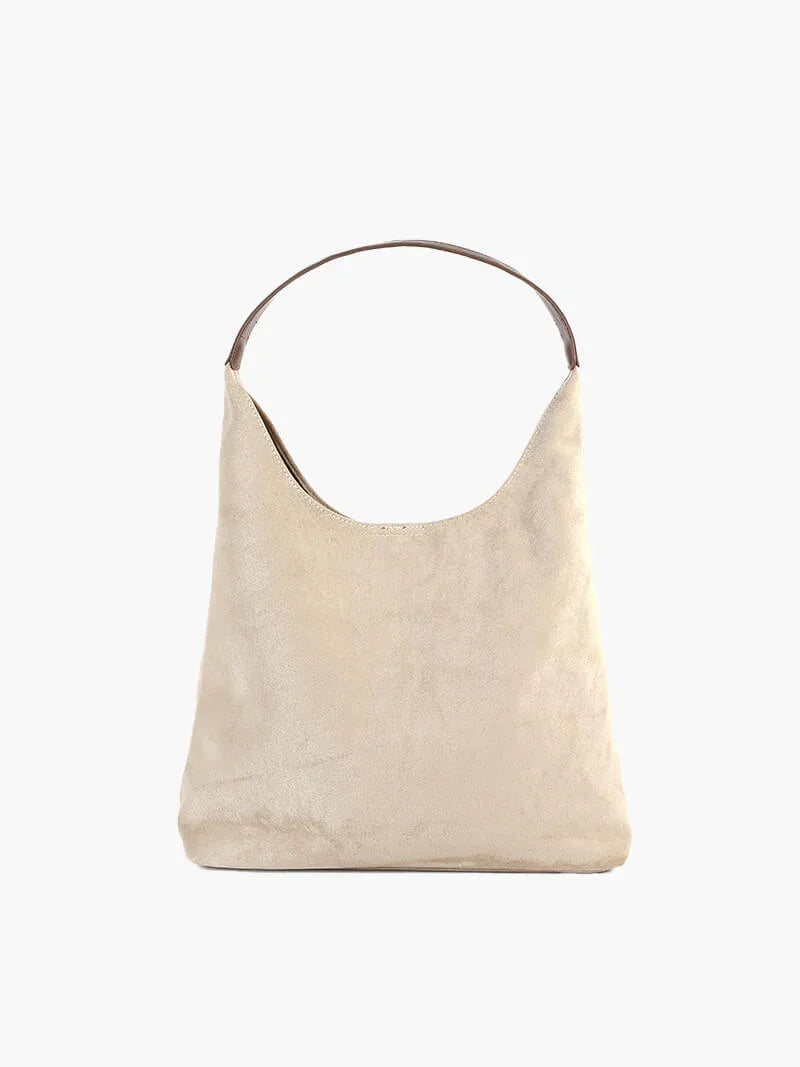 Puff Suede Shoulder Bag